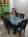 Glass Dinning table with 6 chair